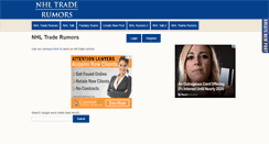 Desktop Screenshot of nhl-trade-rumors.com