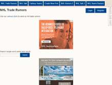 Tablet Screenshot of nhl-trade-rumors.com
